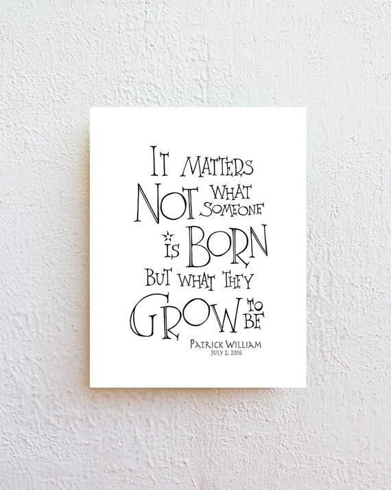 Harry Potter Baby Quotes
 Personalized kids name Harry Potter quote wall art children