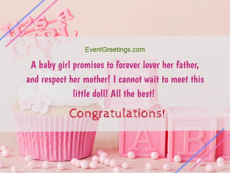 Having A Baby Girl Quotes
 New Baby Girl Wishes Quotes And Congratulation Messages