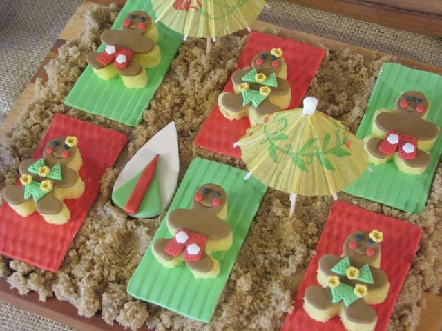 Hawaiian Christmas Party Ideas
 Christmas in Hawaii Gingerbread Men christmas