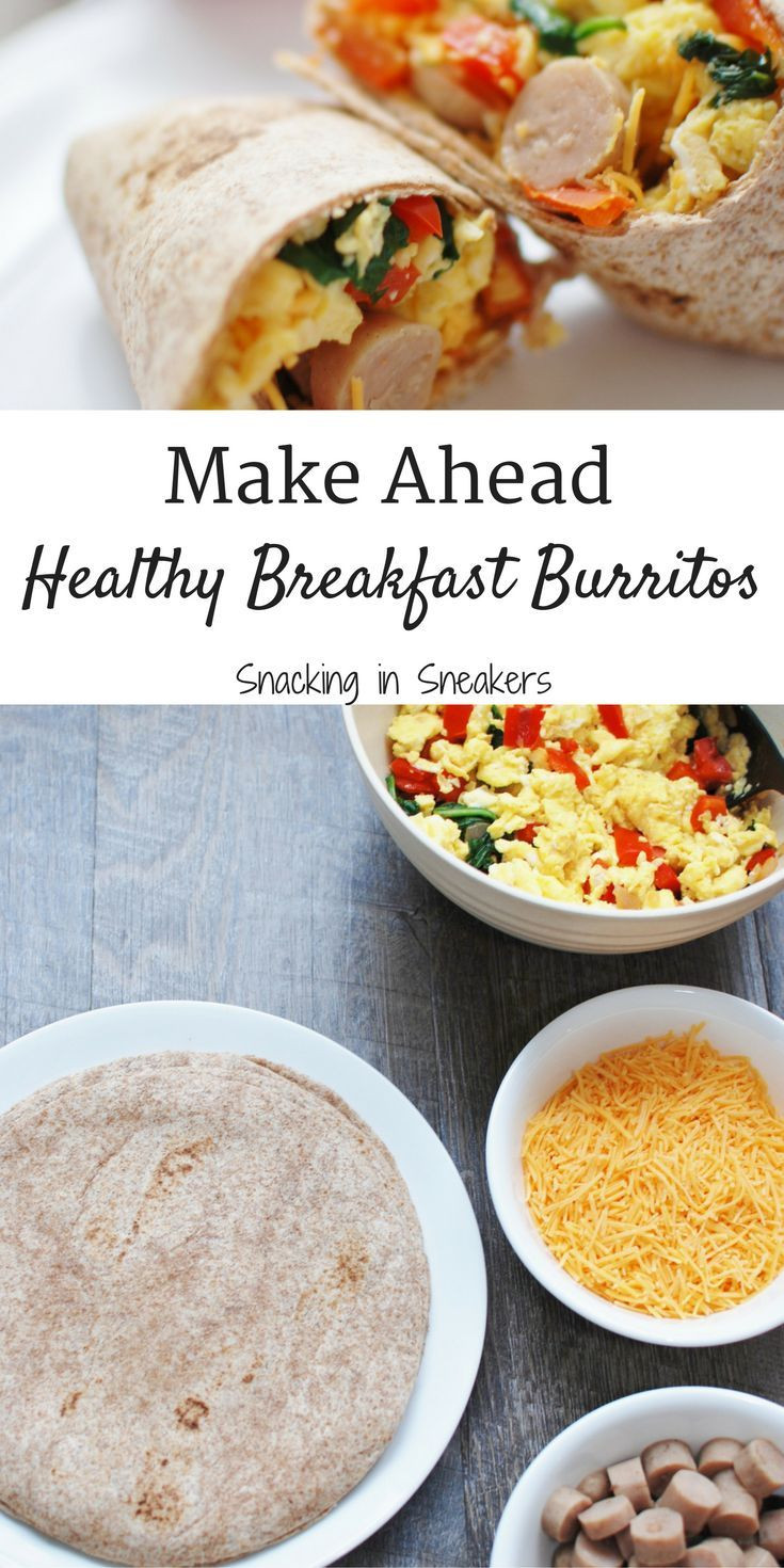 Healthy Breakfast Burrito Freezer
 Make Ahead Breakfast Burritos Recipe