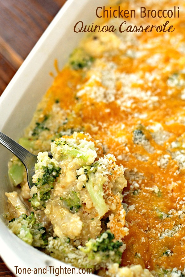 Healthy Chicken And Quinoa Recipes
 Chicken Broccoli Quinoa Casserole