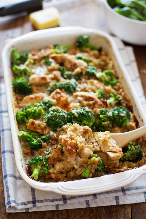Healthy Chicken And Quinoa Recipes
 Creamy Chicken Quinoa and Broccoli Casserole Recipe