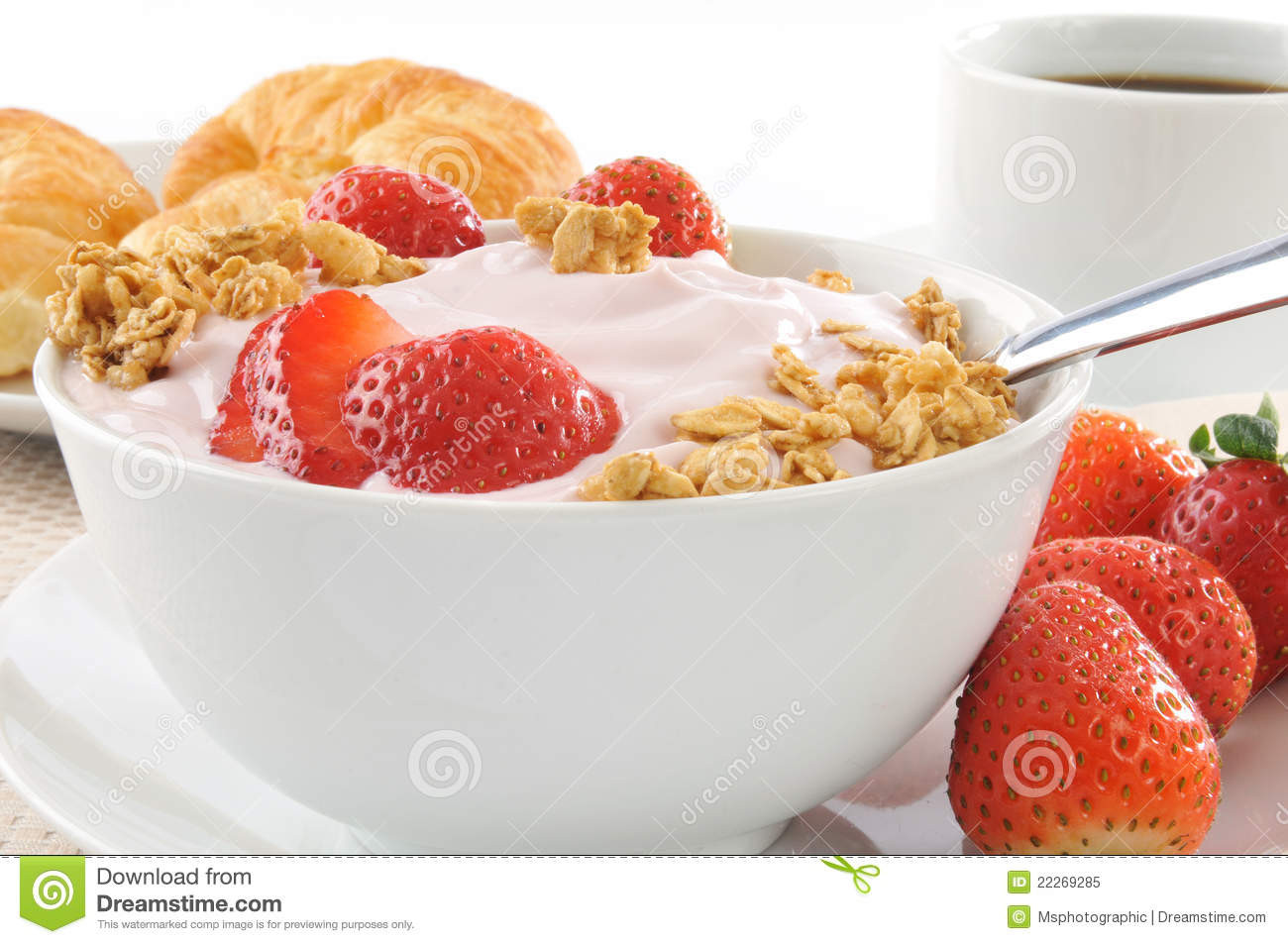 Healthy Low Fat Breakfast
 Healthy Low Fat Breakfast Royalty Free Stock Image