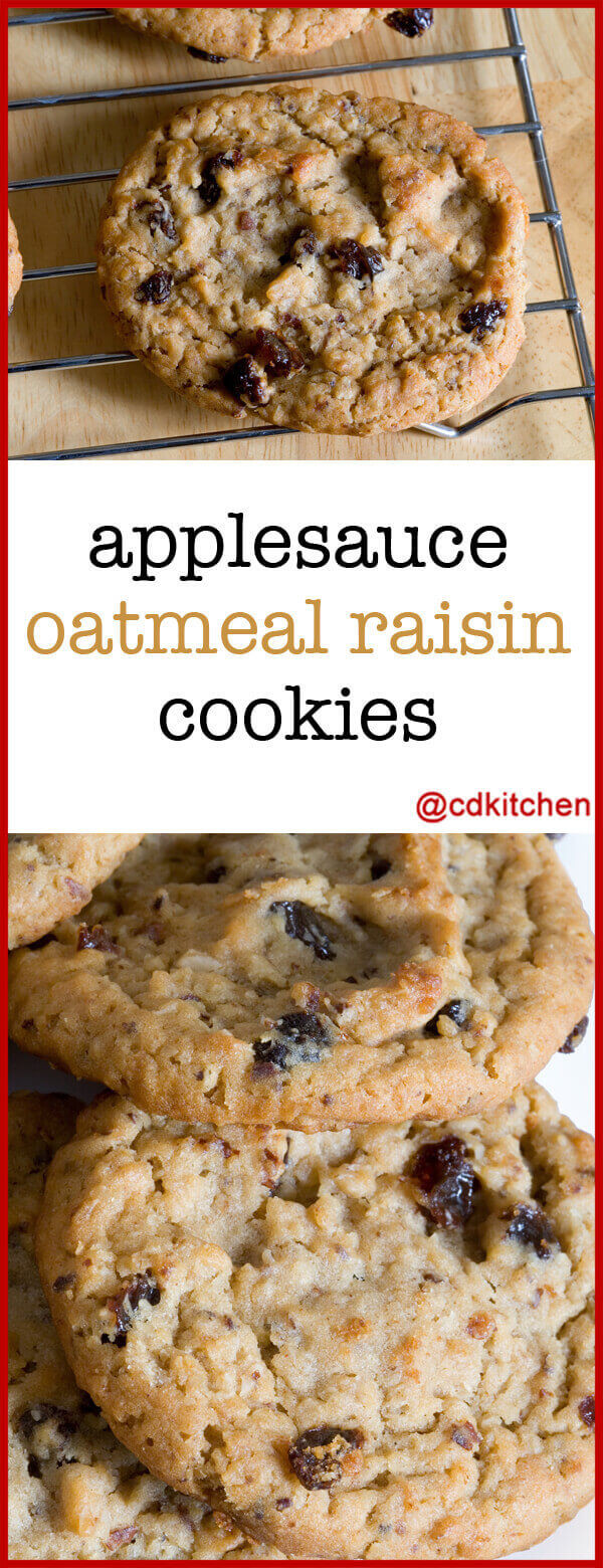 Healthy Oatmeal Cookies Applesauce
 Applesauce Oatmeal Raisin Cookies Recipe