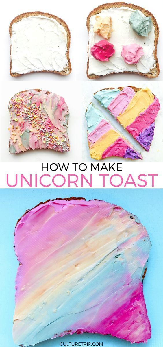 Healthy Unicorn Party Food Ideas
 How to Make Unicorn Toast Instagram s Favorite Healthy