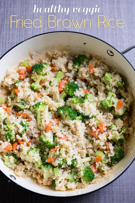 Healthy Vegetable Fried Rice
 Healthy Brown Fried Rice Recipe with Broccoli Ve ables