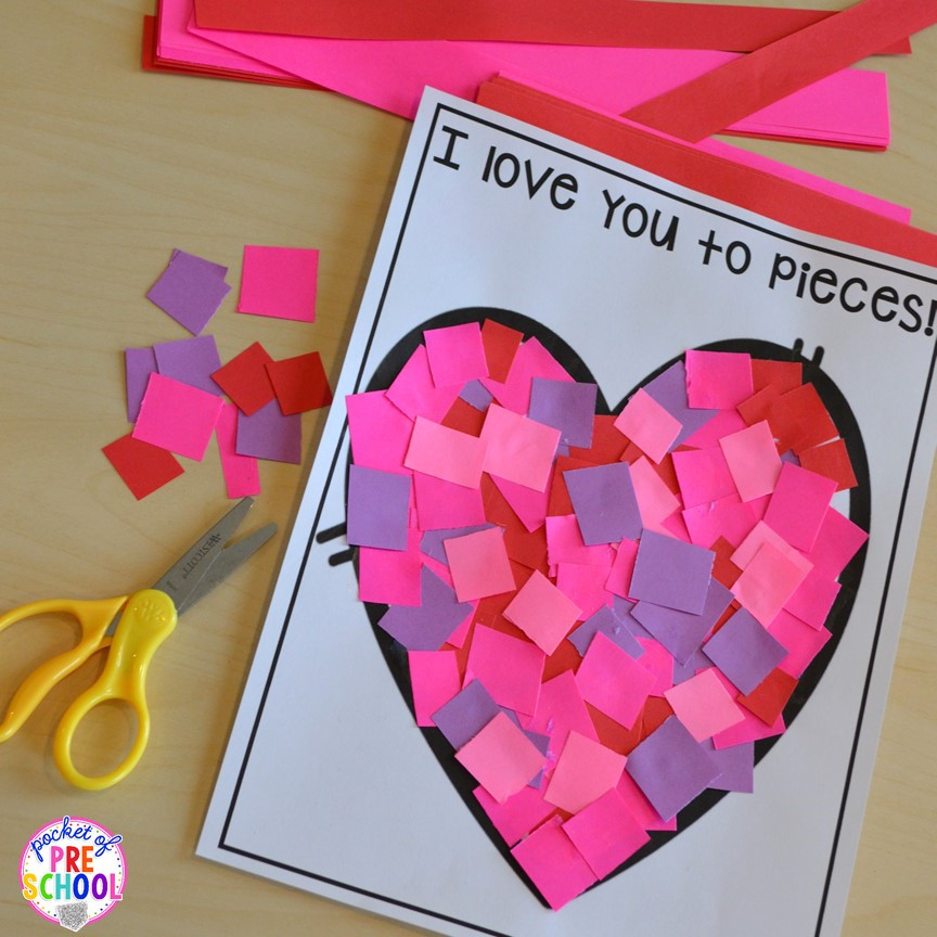 Heart Craft Ideas For Preschoolers
 Valentine s Day Themed Centers and Activities Pocket of