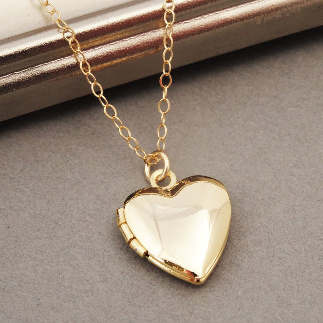Heart Locket Necklace
 Heart Locket Necklace Gold Heart Locket Tiny Heart Locket