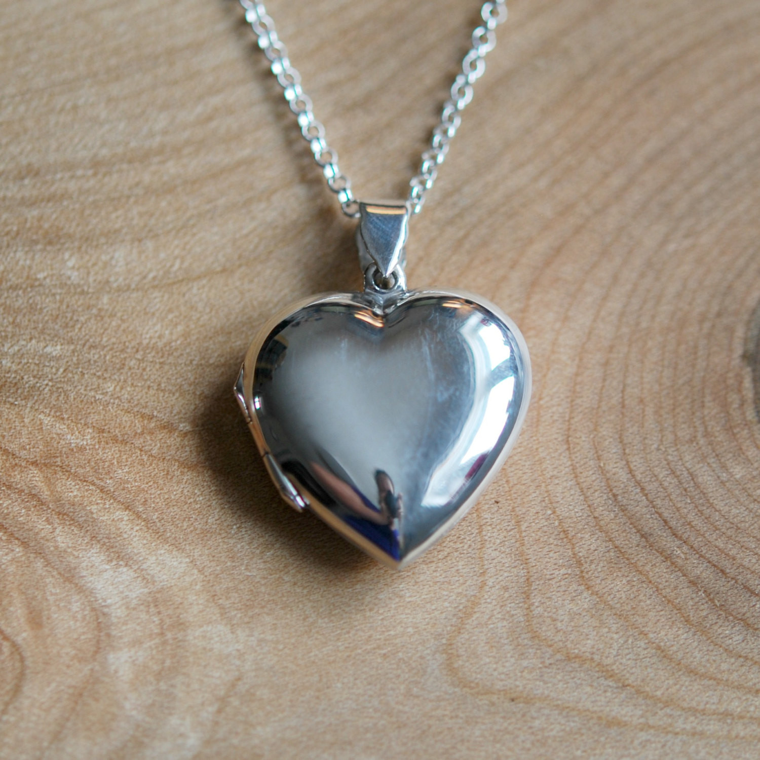 Heart Locket Necklace
 Silver heart locket necklace sterling silver engraved heart
