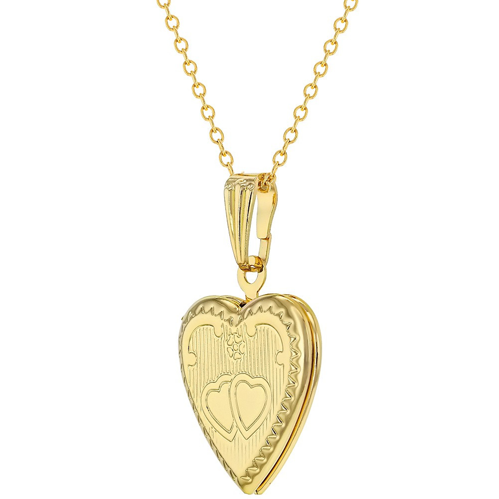 Heart Shaped Locket Necklace
 Small Heart Shaped Locket Necklace Pendant Love Kids Girls