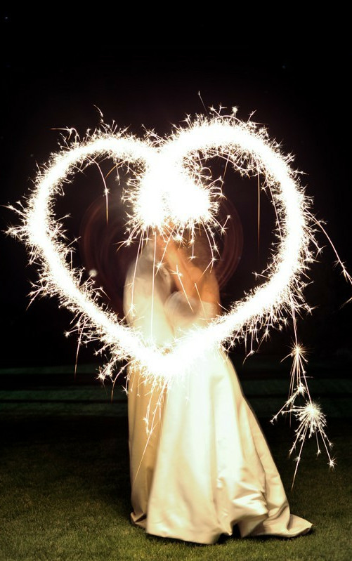 Heart Shaped Wedding Sparklers
 Nicole Rene Design weddings events home decor fashion