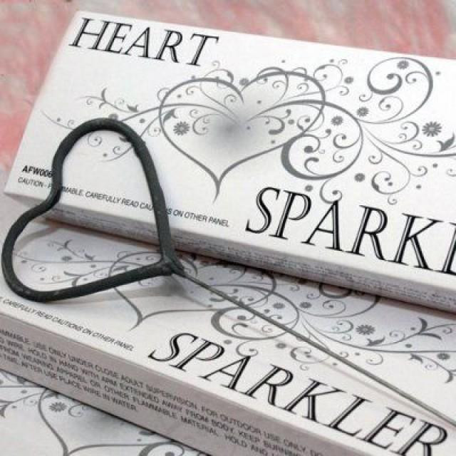 Heart Shaped Wedding Sparklers
 Wedding Theme Heart Shaped Wedding Sparklers