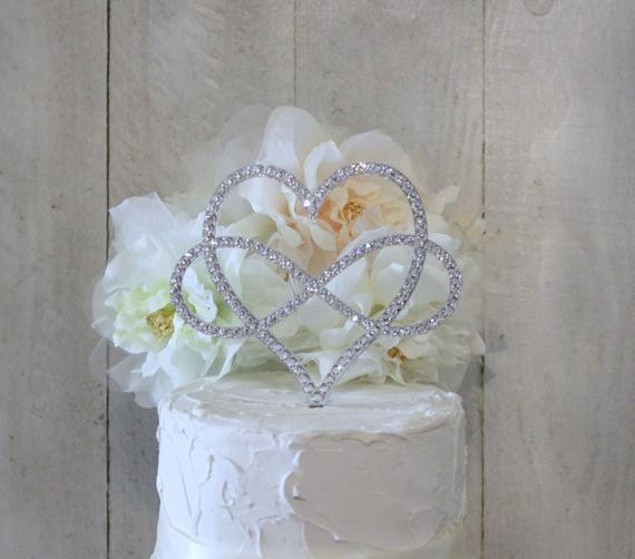 Heart Wedding Cake Toppers
 5 Infinity Heart Wedding Cake Topper Infinity Love Cake