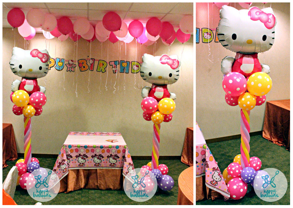 Hello Kitty Birthday Party
 Happy Balloons