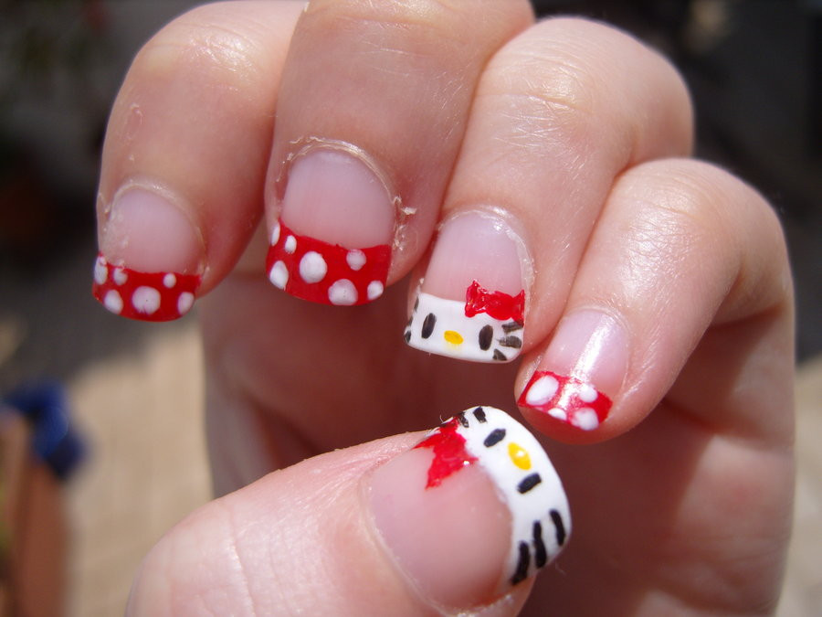 Hello Kitty Toe Nail Designs
 toe nail art general teenage cute hello kitty themed nail