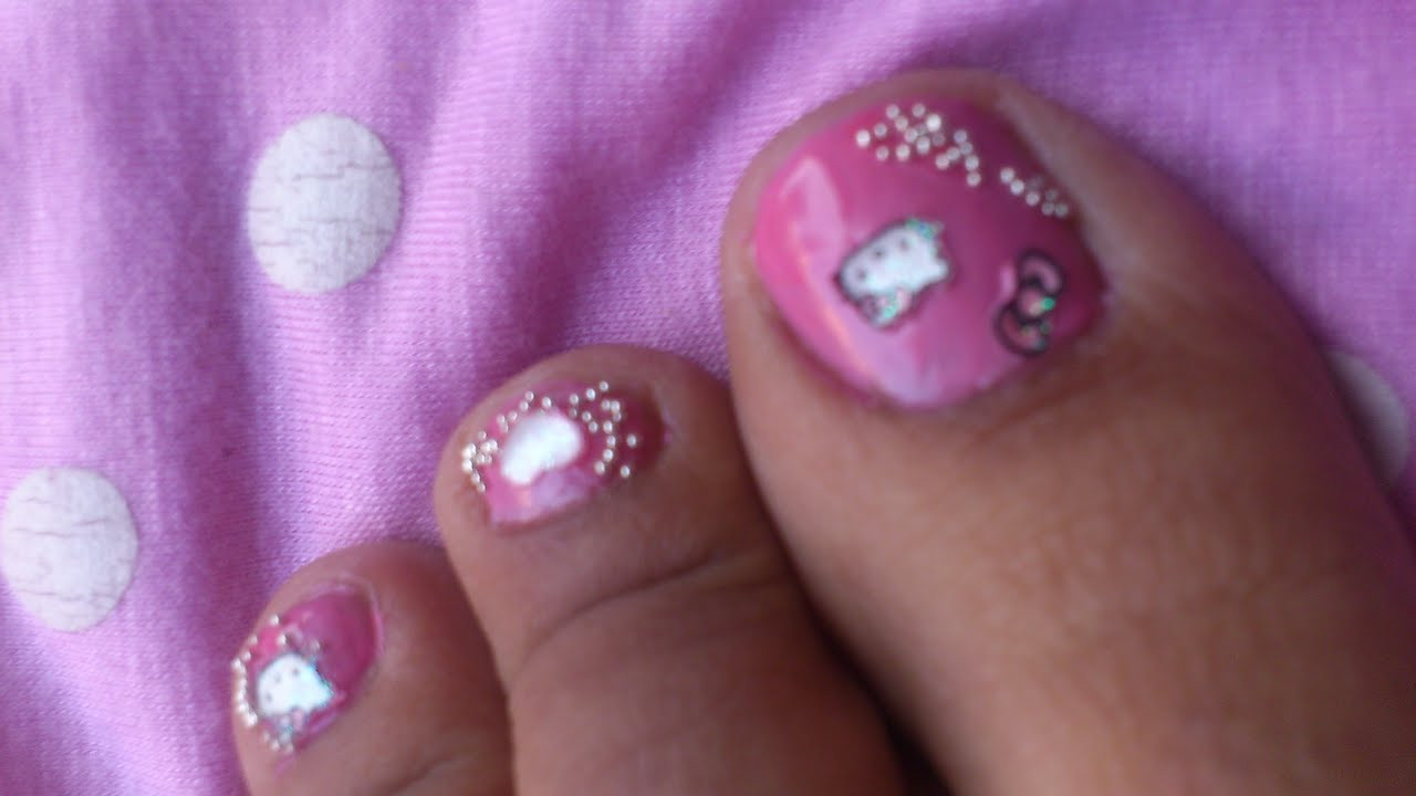 Hello Kitty Toe Nail Designs
 Hello Kitty Nails Toe Nail Art Designs DIY VIDEO