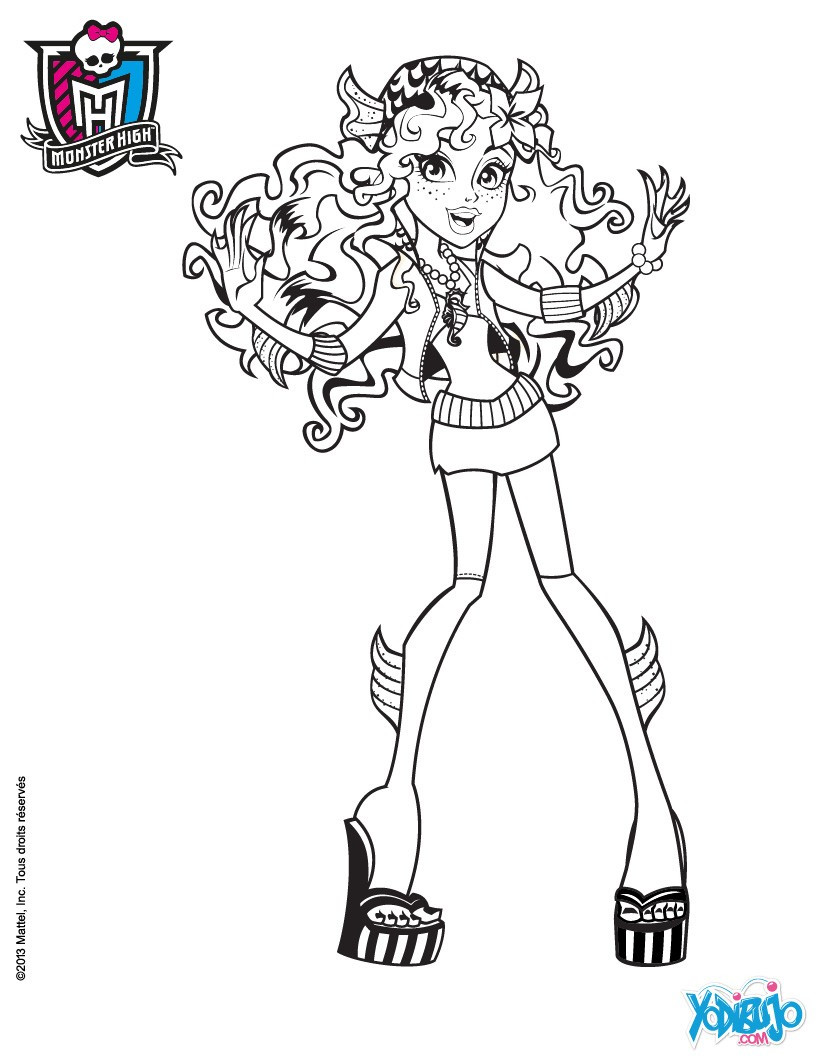 Hellokids Coloring Pages
 Dibujos para colorear muñeca lagoona blue es hellokids