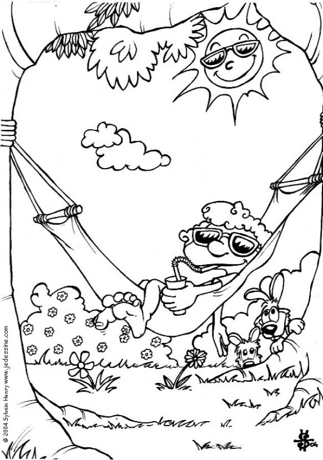 Hellokids Coloring Pages
 Hammock coloring pages Hellokids