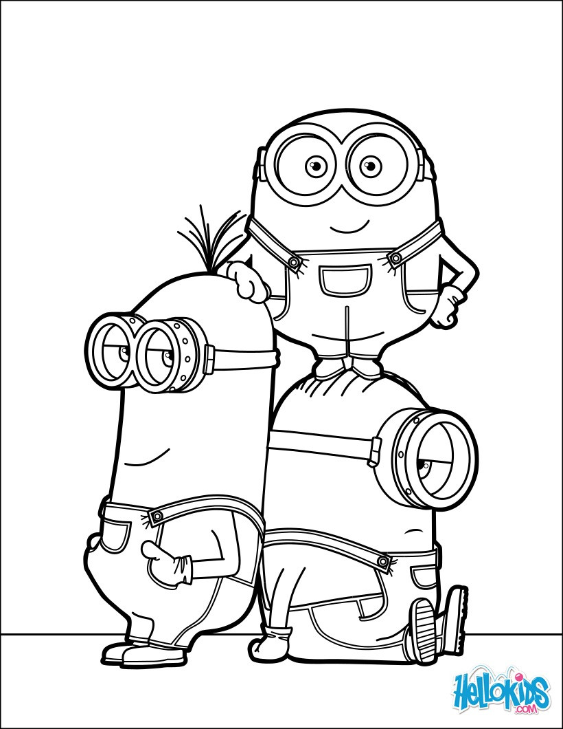 Hellokids Coloring Pages
 Minions coloring page coloring pages Hellokids