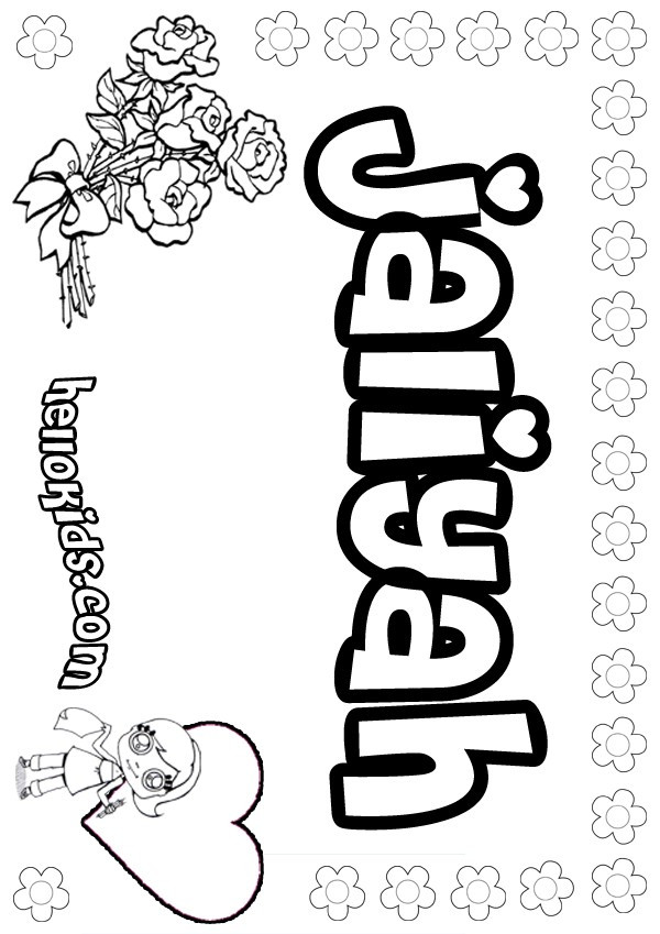 Hellokids Com Coloring Pages
 Jaliyah coloring pages Hellokids