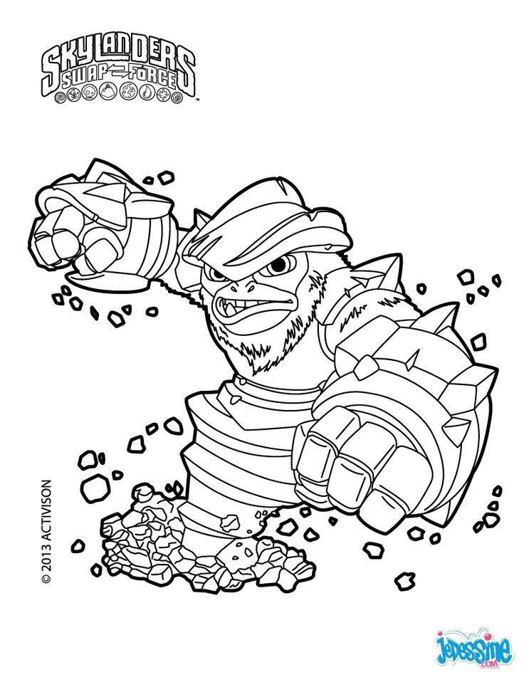 Hellokids.Com Coloring Pages Skylanders
 Pin by Chau Reyes on skylanders coloring page