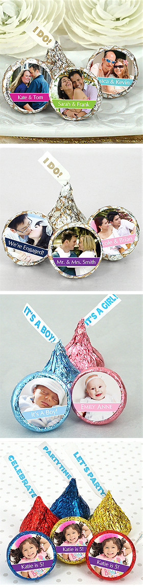 Hershey Kisses Wedding Favors
 Personalized Hershey Kisses Wedding Favors