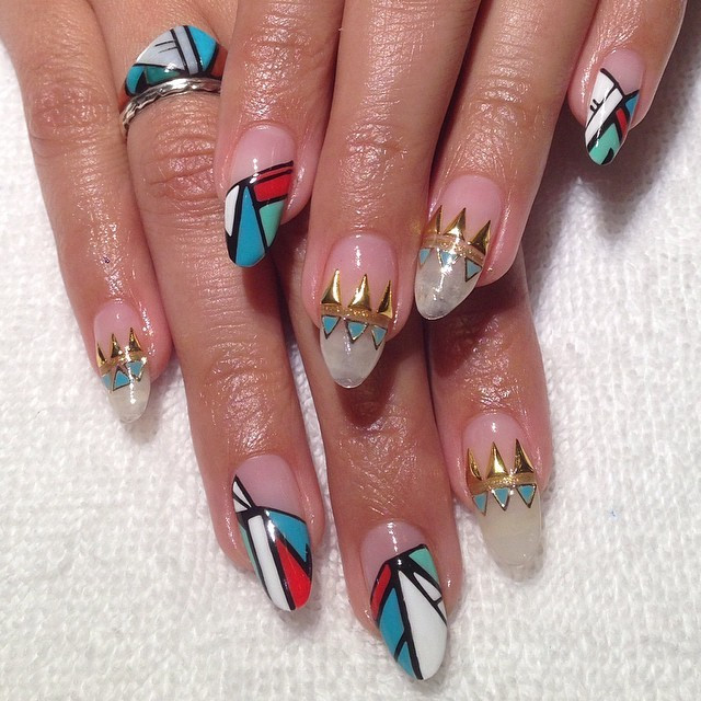 Hey Beautiful Nails
 Fantasy Vacation Nails for cynsia inspired by her