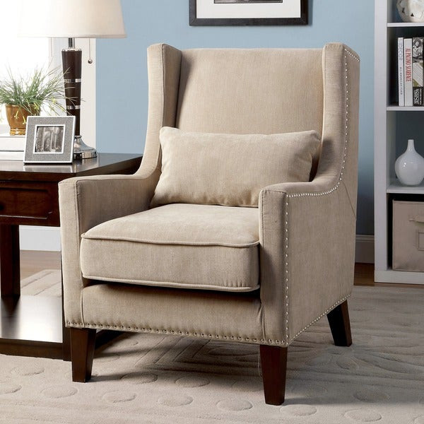 High Back Living Room Chairs
 Furniture of America Emilla High Back Accent Chair