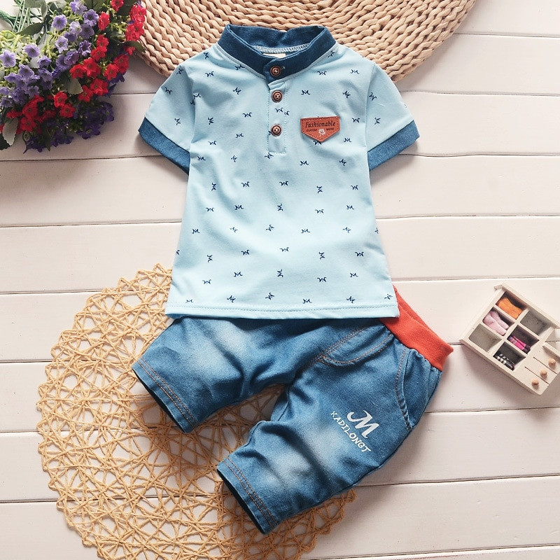 High Fashion Baby Clothing
 High quality baby boy clothes 2017 Summer cotton baby