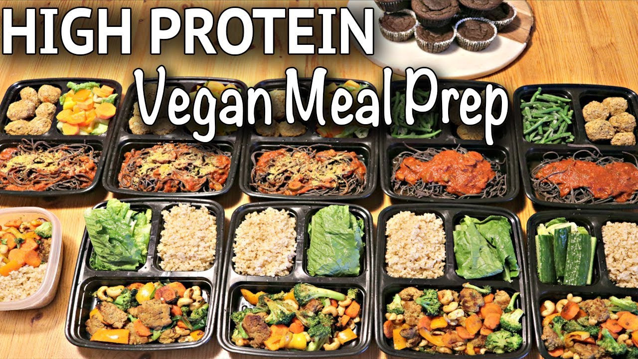 High Protein Foods Vegetarian
 VEGAN MEAL PREP FOR THE WEEK HIGH PROTEIN gluten free