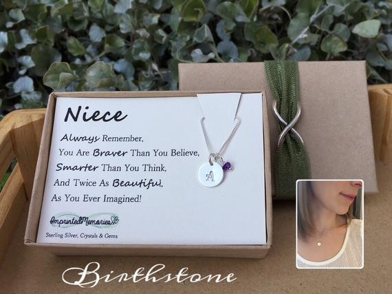High School Graduation Gift Ideas For Niece
 Niece Gift Birthstone Gift for niece jewelry by
