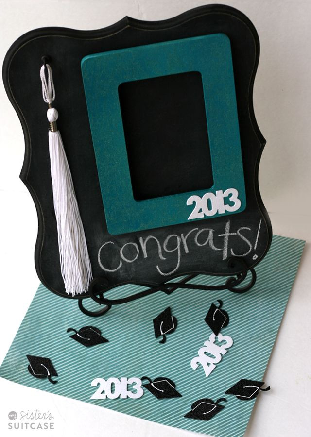 High School Graduation Gift Ideas For Sister
 DIY Graduation Gift Chalkboard & Tassel Frame