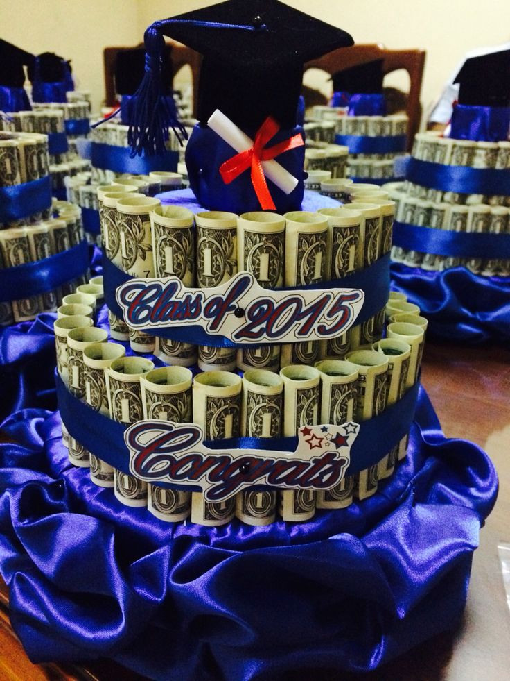 High School Graduation Party Ideas For Guys
 2014 2015 Graduation money cake for boys