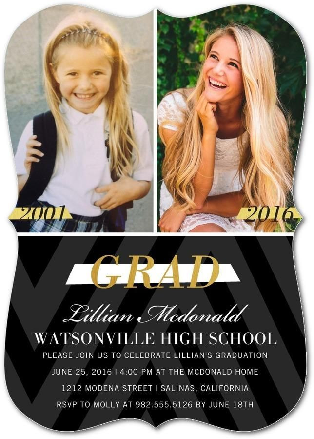 High School Graduation Party Invitation Ideas
 Time flies Celebrate every fleeting moment with a