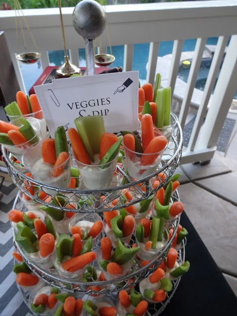 High School Graduation Party Menu Ideas Recipe
 Fun way to serve appetizer Salads