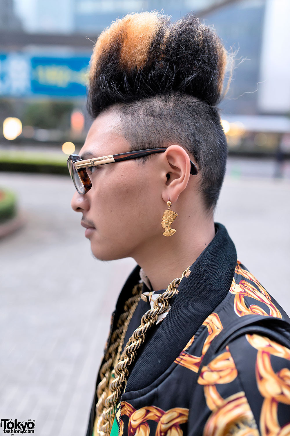Hip Hop Hairstyles Female
 Hi top Fade Gold Chains & 1980s Hip Hop inspired Street Style