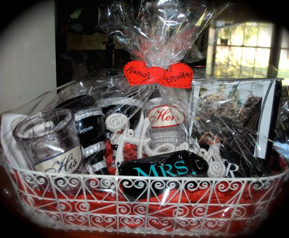 His And Her Gift Basket Ideas
 His & Her Bridal Shower Gift Basket by