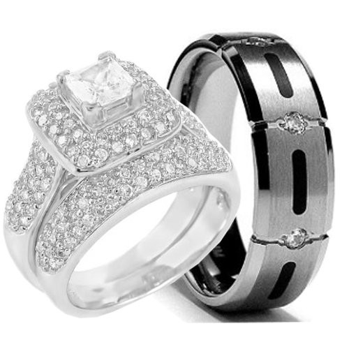 His And Her Wedding Bands Sets Cheap
 Cheap Wedding sets KingsWayJewelry