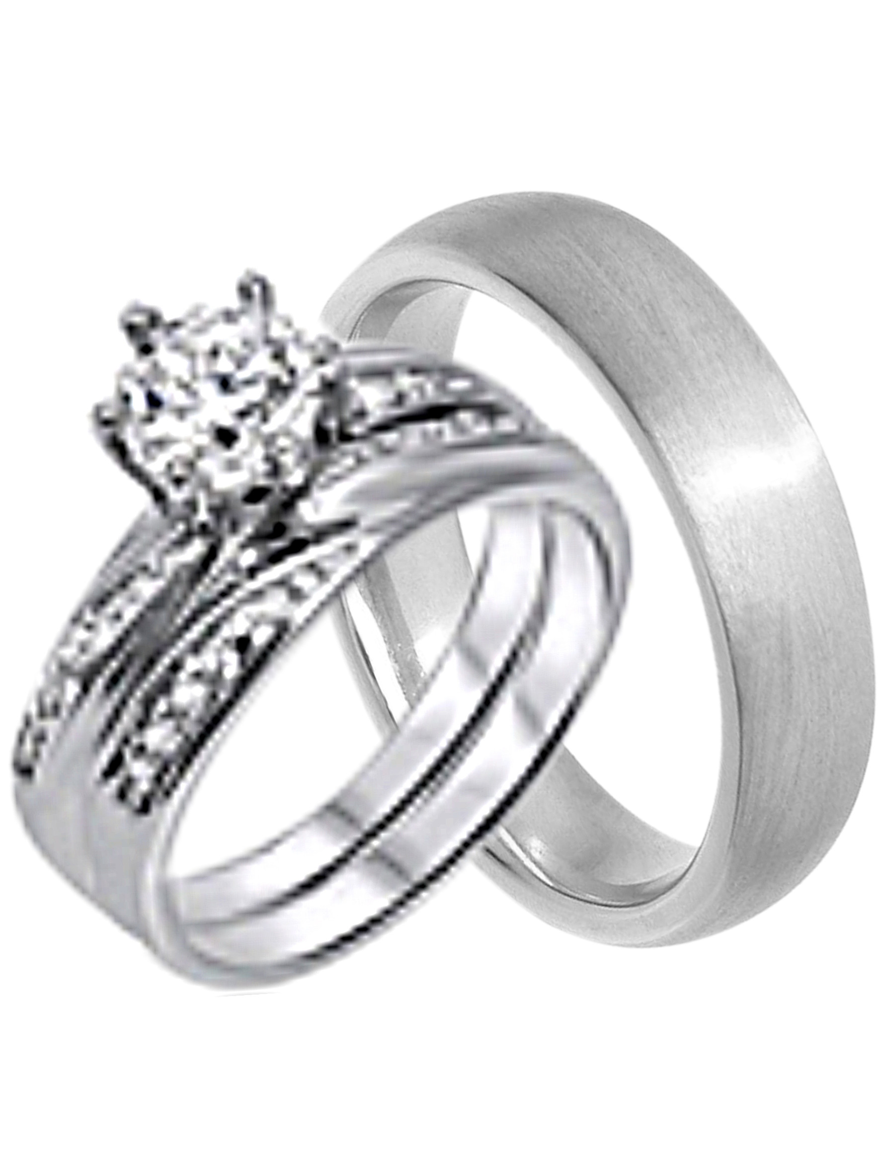 His And Her Wedding Bands Sets Cheap
 His and Hers Wedding Ring Set Cheap Wedding Bands for Him