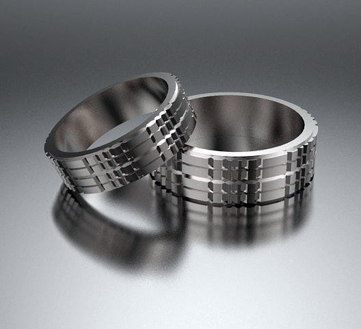His And Hers Wedding Bands White Gold
 His And Hers Simple 14k White Gold Matching Wedding Bands