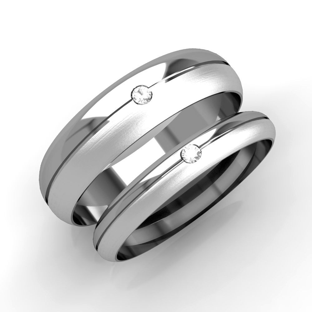 His And Hers Wedding Bands White Gold
 Matching Wedding Rings His and Hers Diamond Set Bands