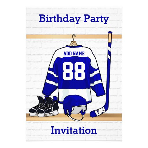 Hockey Birthday Invitations
 240 Hockey Birthday Invitations Hockey Birthday