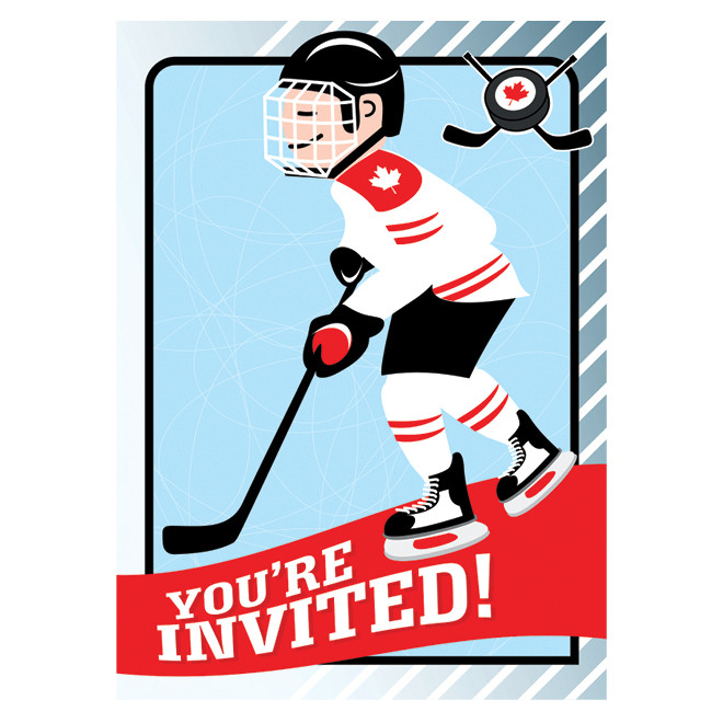 Hockey Birthday Invitations
 Hockey party invitation printable Today s Parent