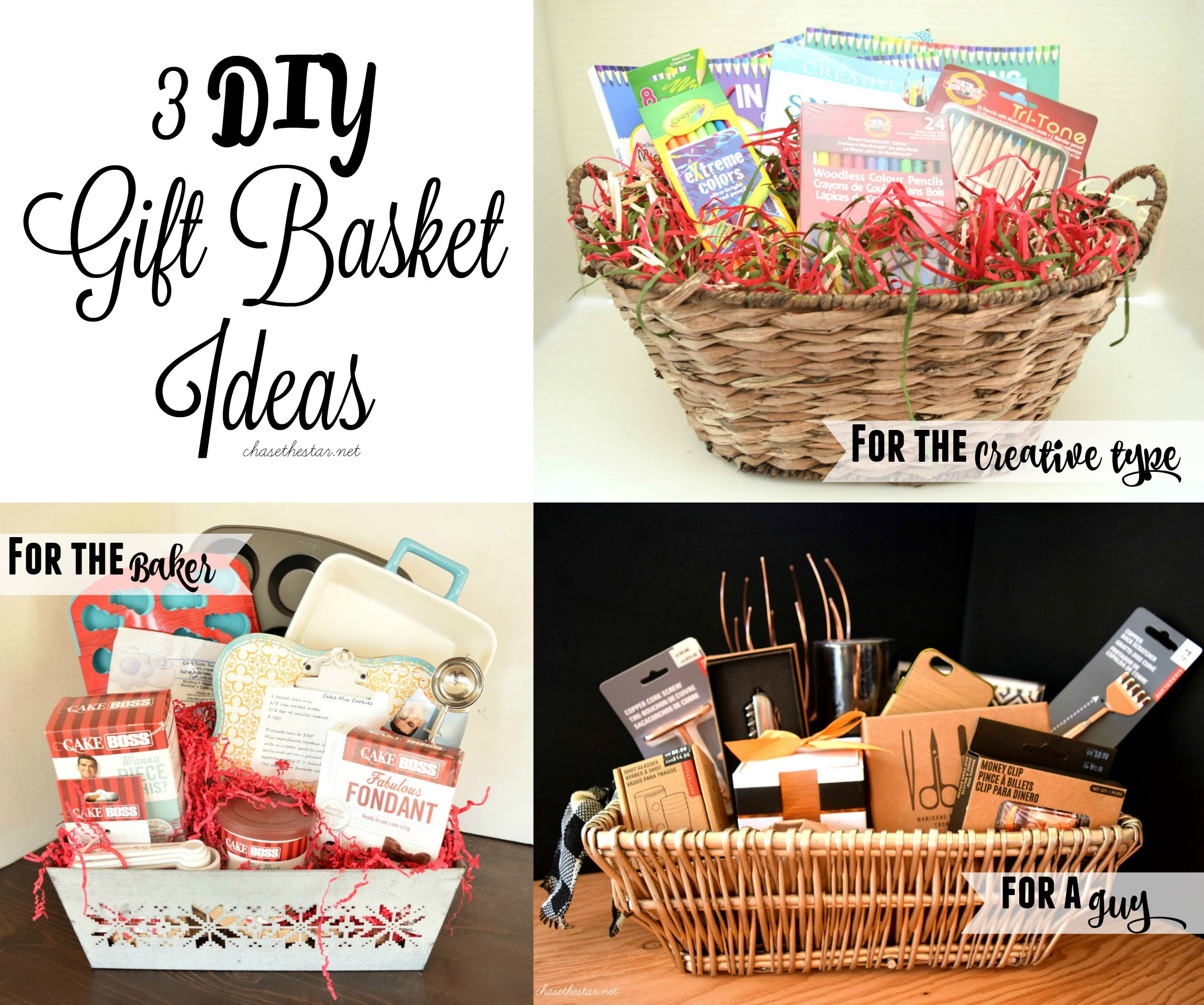 Holiday Gift Basket Ideas Diy
 3 DIY Gift Basket Ideas
