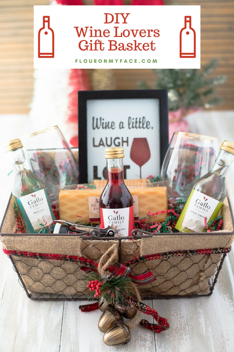 Holiday Gift Basket Ideas Diy
 DIY Wine Gift Basket Ideas Flour My Face