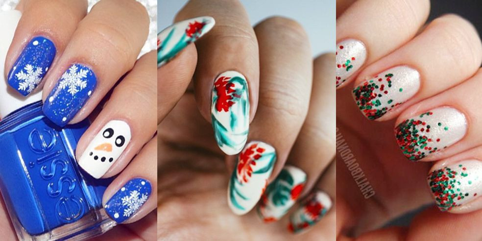 Holiday Nail Designs
 45 Festive Christmas Nail Art Ideas Easy Designs for