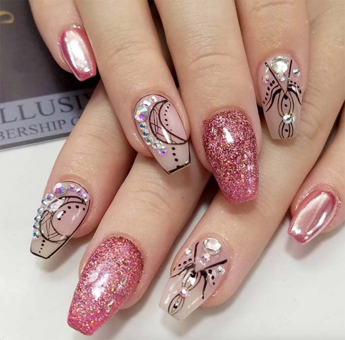 Holiday Nail Ideas
 53 Sparkling Holiday Nail Art Designs To Try This