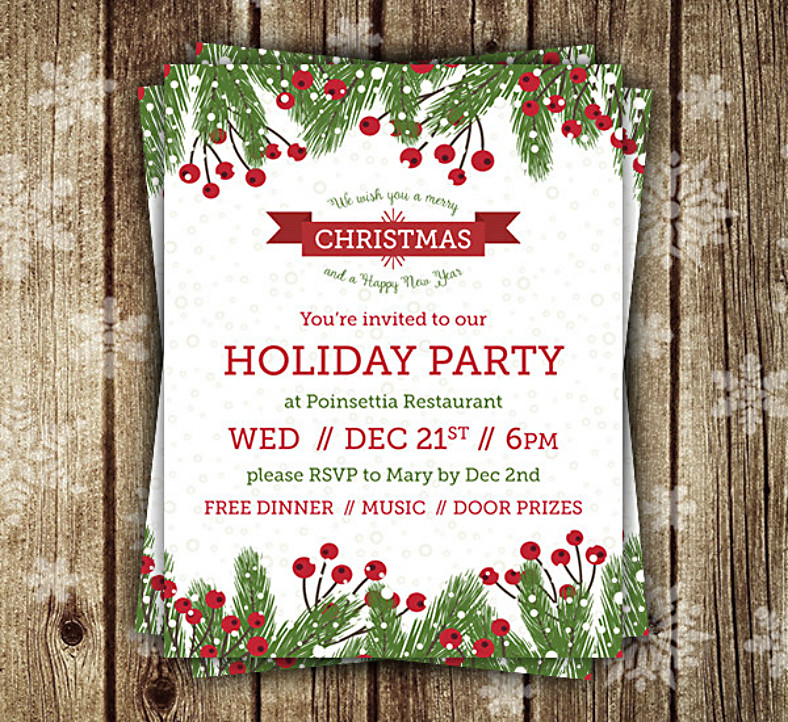 Holiday Party Flyer Ideas
 29 Christmas Flyer Designs Word AI PSD