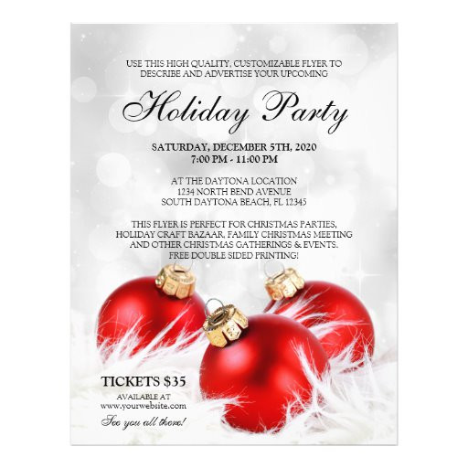 Holiday Party Flyer Ideas
 Business Christmas Flyers Holiday Party Flyer