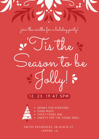 Holiday Party Flyer Ideas
 Customize 72 Christmas Flyer templates online Canva